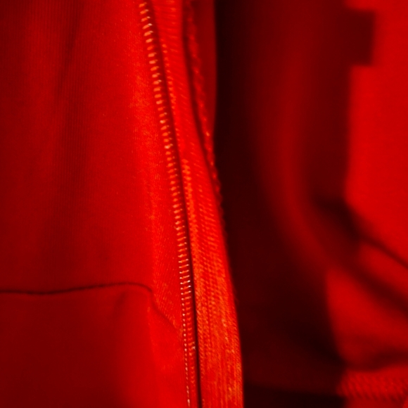 BODYCON Maxi High Slit Long Red Formal Evening Cocktail Party Prom Dress- XL - Picture 5 of 7